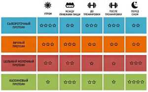 Оптимальный режим сочетания приема протеина до и после тренировки